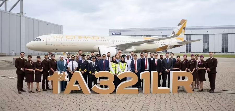 Etihad Airways Welcomes First A321LR in Abu Dhabi Ahead of August Launch